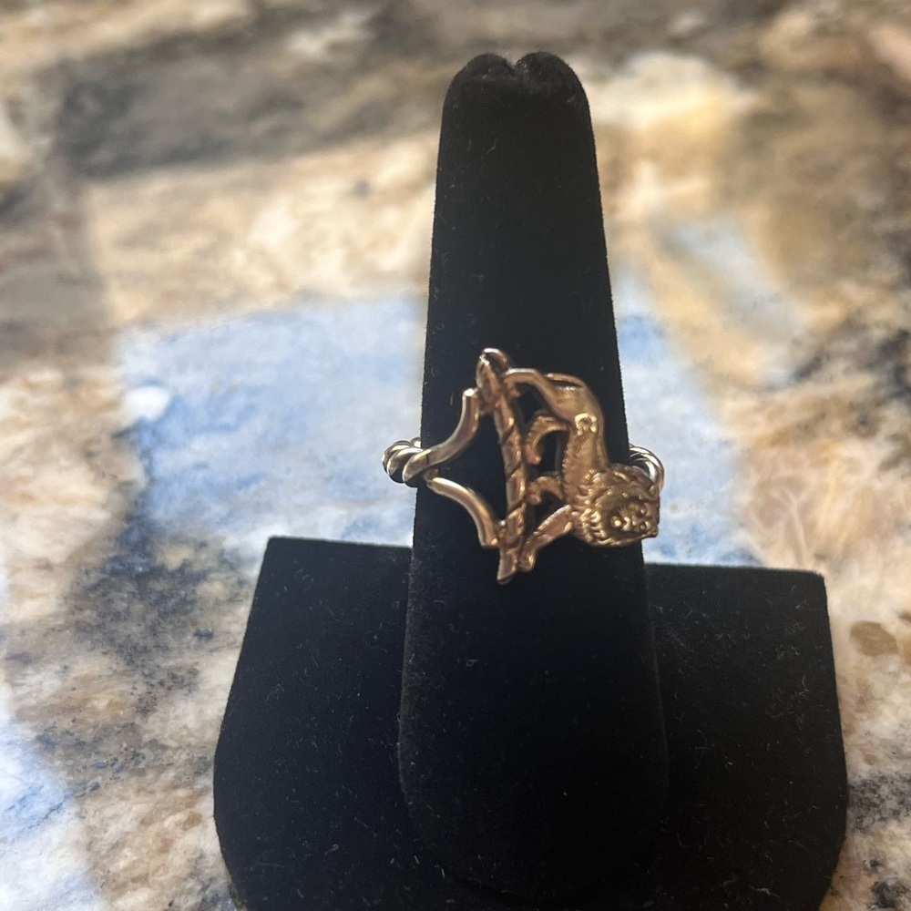 Sterling Silver Lion Ring - Picture 4 of 5